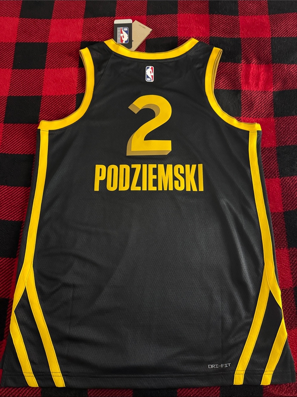 Golden State Warriors #2 Brandon Podziemski NBA City Edition Nike Jersey
